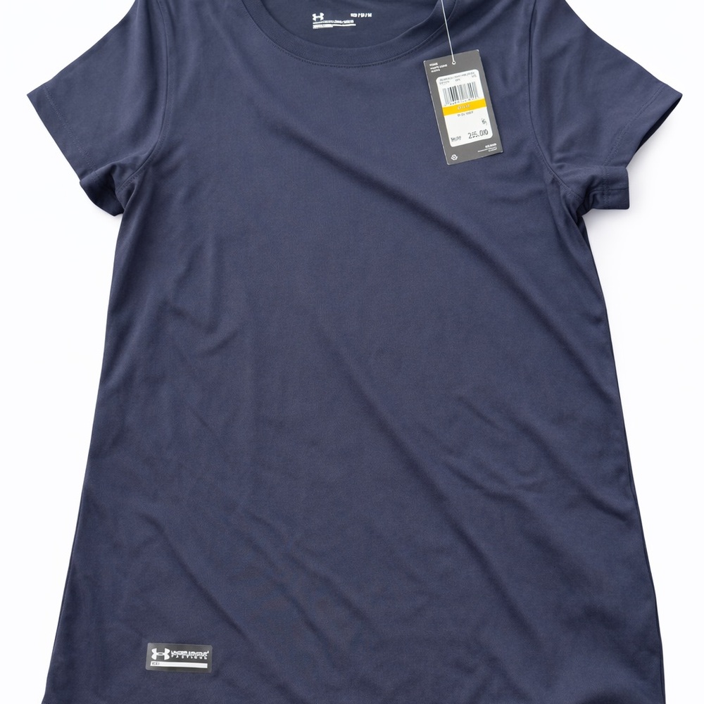 Under Armour Yellow and Black W Tac Tech Tee Tag